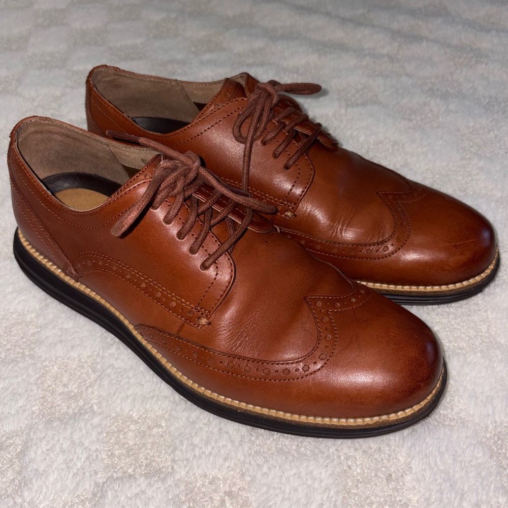 Cole Haan Men's Original Grand Wingtip Oxford C26472 Woodbury Java • US Sz 9.5